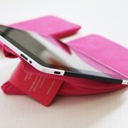 Посмотреть подробнее фото Чехол-подставка для iPad 'Stand pouch' - hot pink - Chickenart