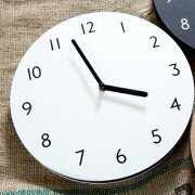 Часы 'Sandwich Clock Number Type' - Ivory