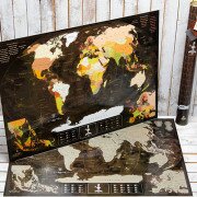 Скретч карта Мира My Map Chocolate edition ENG