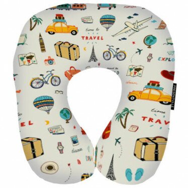 Дорожная подушка 'Trip Pillow' - Travel white Дорожная подушка 'Trip Pillow' - Travel white