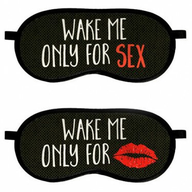 Маска для сна 'Wake me only for'